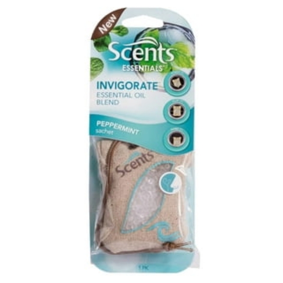 NWT 》3×《 SCENTS ESSENTIALS INVIGORATE ESSENTIAL OIL BLEND PEPPERMINT SACHETS! - Picture 8 of 11